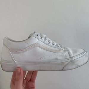 Vans White Old Skool Sneakers